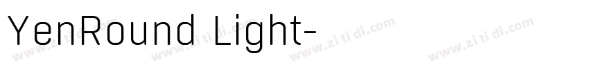 YenRound Light字体转换